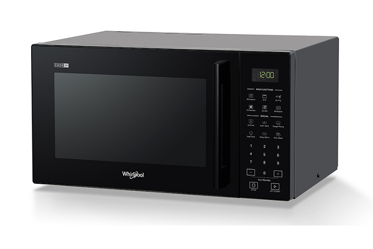 Whirlpool 29L Convection Microwave Oven with Air Fry Black Joyce Mayne